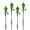Green, variant on Westcharm 4 Pack 60 Inch Glass Garden Torch Light with Swirling Metal Ground Pole - Burning Citronella Torch Fuel | Outdoor Lighting for Party Patio Pathway Garden Garden Décor - Green