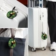 thumbnail image 6 of Saint Patrick's Day Set of 2pcs PU Leather Round Suitcase Tags with Privacy Cover and Name ID Tag - Ideal for Travel Luggage, Handbags, Backpacks, School Bags, 6 of 6
