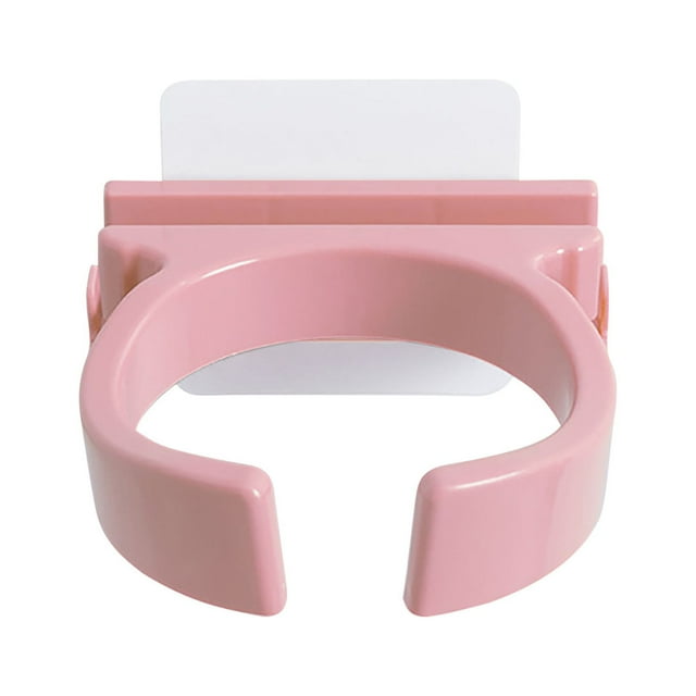 Support de Rangement pour Sèche-Cheveux Mural Sans Perçage à 2 Plateformes pour Organisation de Salle de Bain