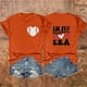 thumbnail image 2 of Camisetas de Manga Corta para las Mujeres Carta Impresa Doble Cara Suelta Tee, Casual Vintage Verano Top Mujeres, 2 of 3