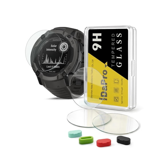 Kit de protector de pantalla iDaPro para Garmin Instinct 2X Solar 9H
