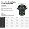 thumbnail image 5 of Pofeuu Peacock Feathers Print Hawaiian Shirt for Men Sleeves Casual Button Down Summer Beach Dress Shirts T-Shirts,Small, 5 of 7