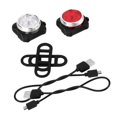 thumbnail image 1 of Delanteros Y Luces Traseras Led Para Bicicleta, Recargables Por Usb Con Cable De Carga, Luz Trasera Para Ciclismo 3 Faros Vogacara OD009116-00, 1 of 7