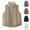 A49 Khaki Winter Coats, variant on Xdegoge Puffer Vest for Women Lightweight Sleeveless Quilted Jackets Waistcoat Zip Up Stand Collar Winter Coat with Pockets