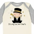 thumbnail image 4 of Inktastic Baby's 1st New Year Boys Long Sleeve Baby Bodysuit, 4 of 5
