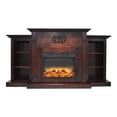 thumbnail image 3 of Cambridge Sanoma 72'' Electric Multi-Color LED Fireplace with Charred Log Insert | Remote | For Rooms up to 210 Sq.Ft | Adjustable Heat Settings | Storage | Mahogany Mantel | Timer, 3 of 10