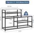 thumbnail image 3 of Shoe Rack Bench for ,Free Standing Shoe Storage Organizer for Front Door Entrance,Boot Rack Holder Shelf for Closet with Seat,Sturdy Shoe Shelves for High Heels, Hallways,White Marble, 3 of 8