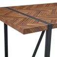 thumbnail image 5 of 55"Solid Wood Kitchen Table - Seats 4-6, Metal Legs, Modern & Durable, 5 of 12