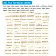 thumbnail image 2 of Unique Bargains 1W 1K-820K Ohm 5% Carbon Film Resistor, 30 Values Electronic Components Assortment, 300 Pack, 2 of 5