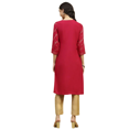 thumbnail image 3 of Biba Rangriti Indian Ethnic Kurta (Everyday Essentials 20856), Pink, Size 36, 3 of 5