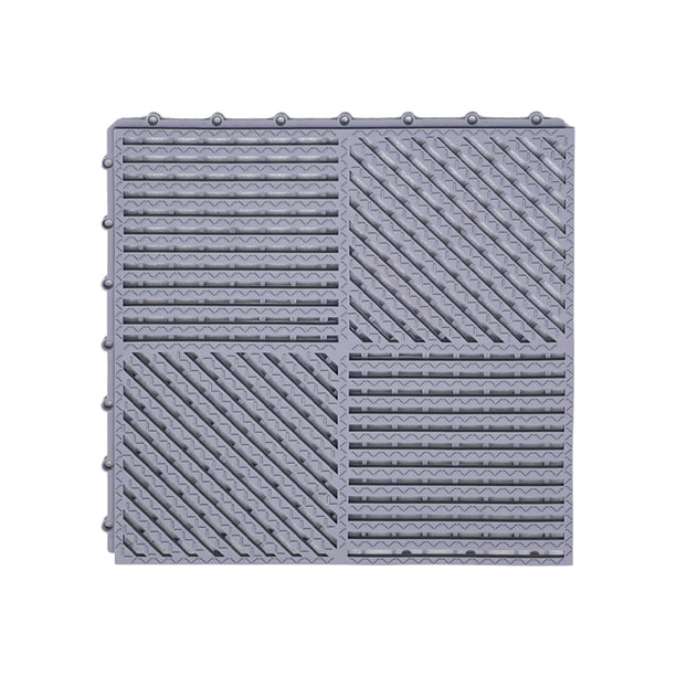FengWu Paquete de 12 azulejos de goma entrelazados de 12 x 12 pulgadas