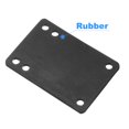 thumbnail image 3 of Unique Bargains 3mm / 1/8' Skateboard Riser Pads Rubber Angled Wedge Shock Pads, Black, 10 Pack, 3 of 5