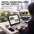 thumbnail image 5 of Transparent 360° Swivel Keyboard Case for iPad Air 11", iPad Air 5/4, iPad Pro 11" 2018-2022, Multi-Touch Trackpad, 7 Color Backlit,Black, 5 of 8