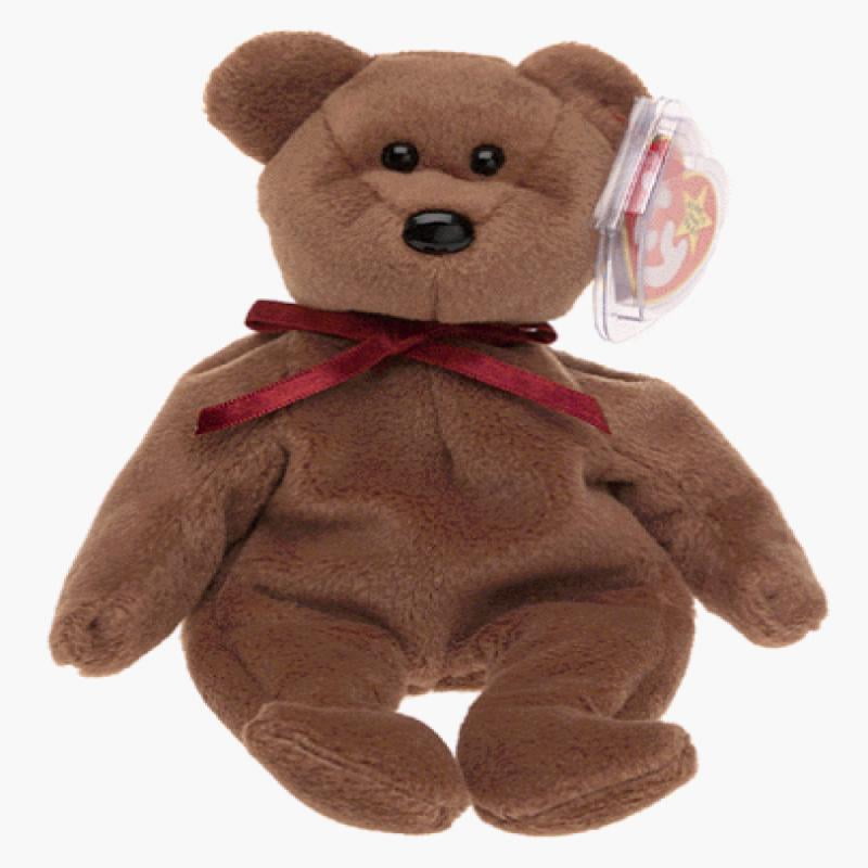 Ty Beanie Babies Teddy the New Face Bear