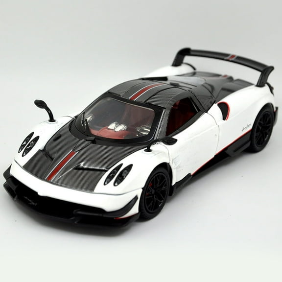 1: 24 Suitable for Pagani Huayra BC Supercar Alloy Proportion Car Model Die Casting Metal Sound and Light Series Children's Toy Car Gift