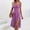 B Purple, variant on Ygbgbb Womens Dresses Lightweight Summer Midi Dress Spaghetti Strap Boho Dress Fashion Retro Side Slit Polka Dot Print Vacation Beach Dress Hot Pink XXL