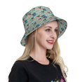thumbnail image 6 of KLL Colorful Pugs Bucket Hat for Women Men Packable Travel Beach Sun Hat Outdoor Rave Accessories Reflective Fisherman Cap, 6 of 7
