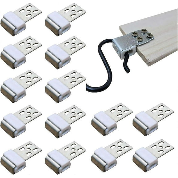 AWESHADES Pack Of 30 Metal Sofa Spring Clips, Spring Clips For Furniture With 5 Holes, Spare Parts For Upholstered Furniture, Couch Replacement Parts