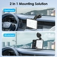 thumbnail image 3 of EEEkit 2-in-1 Car Tablet Phone Mount for Dashboard & Windshield, 360°Rotation Suction Holder for 4.7"-12.9"Devices, Black, 3 of 7