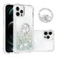 thumbnail image 1 of Funda para iPhone 12 Pro con Brillo Líquido Flotante, Purpurina, Parachoques y Anillo Giratorio Soporte, 1 of 5