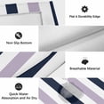 thumbnail image 5 of Purple Navy Blue Striped Outdoor Rug 4x6 Ft, Non Slip Washable Area Rug, Farmhouse Stripe Art Patio Rugs Carpet Runner, Large Floor Mat for Indoor/Outdoor Deck Porch Camping, 5 of 8