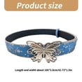 thumbnail image 5 of Yokua 2000s Girls Belt Butterfly Buckle Belt Vintage Waistband Bead Trim Waist Strap, 5 of 15