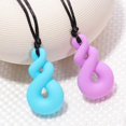 thumbnail image 1 of Collares para masticar BRI juego de 2 azul claro y morado, 1 of 5