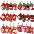 thumbnail image 2 of 2022 New Hot Cartoon Stockings Santa Elk Fabric Gift Socks Candy Lovely Bag DIY For Children Fireplace Tree Christmas Decoration, 2 of 5