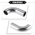thumbnail image 5 of Unique Bargains 2pcs Bend Elbow Pipe Tube 0.98" OD 3.43" 1.97" Leg Length 90 Degree Exhaust Pipe Air Intake Tube for Car, 5 of 6