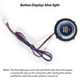 thumbnail image 3 of Remote Car Alarm System One Click Start System Push to Start Ignition One Click Stop Button Kit Keyless Start System for Most DC12V Cars, 3 of 6
