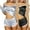 Black, variant on 2 Pack Womens Cami Pajama Sets Soft Top with Shorts Set Camisole 2 Piece Cami Shorts Pj Nightwear