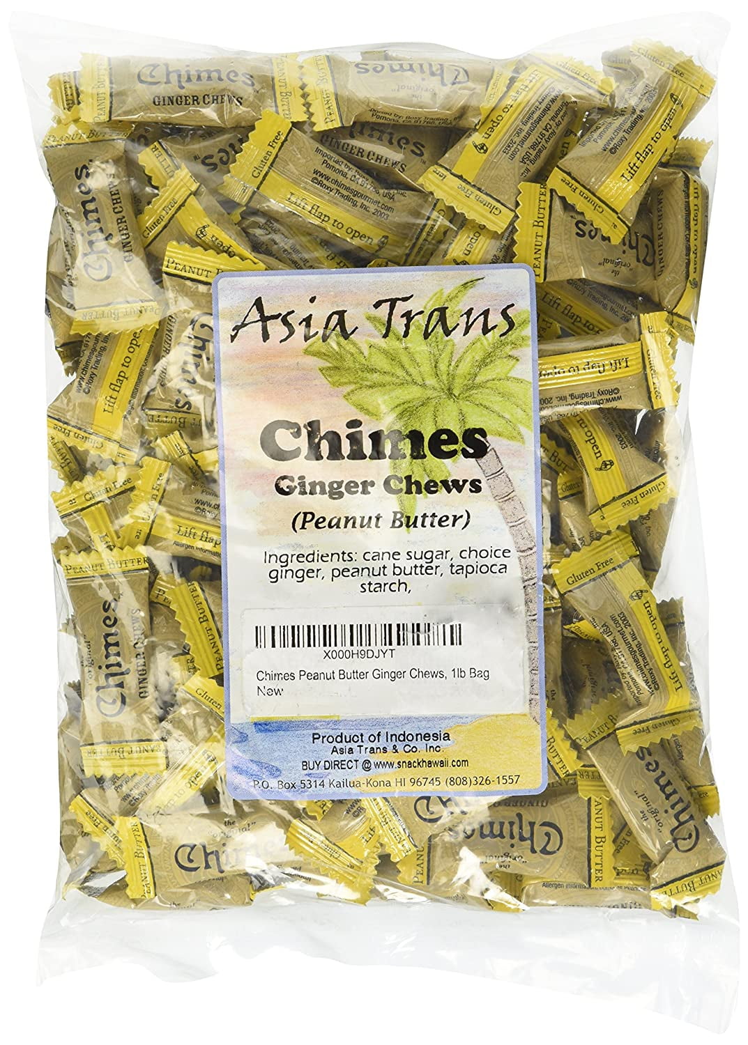 Chimes Peanut Butter Ginger Chews, 16 Ounce (Pack of 1)