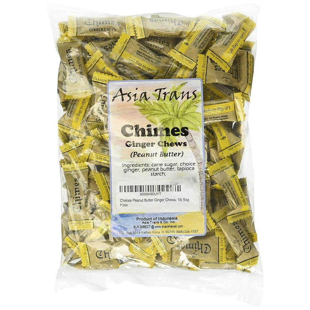Chimes Peanut Butter Ginger Chews, 16 Ounce (Pack of 1)