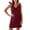 Red, variant on Lenago Summer Dresses for Women Solid Color Lightweight Breathable Sleeveless V Neck Womens Dress Ideal for Vacation Plus Size Available Yellow XL