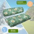 thumbnail image 5 of Yuyamidu Frangipani Golf Cart Seat Covers for 2-Person Seats Palm Leaves Car Seat Protector Green Golf Cart Back Rest Cover Set of 2, Easy to Install, 5 of 7
