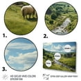 thumbnail image 3 of Designart "Germany Landmarks Cow In painting I" Animals Floater Framed Canvas Wall Art, 3 of 7