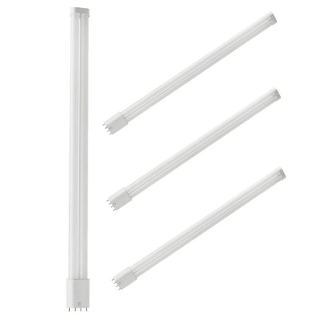 Diodesy- Pack of 4 FT/LED/BP/23W/30K 4 Pin Base 2G11 LED Plug and Play By Pass FT, 23W (55 Watts EQ), Garage Light Horizontal Plug for Workshop, Recessed Can, 3000K Soft White, Non-Dimmable, UL Listed