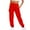 Red, variant on Clearance! Delayuji Petite Sweatpants for Women Ladies Solid Color Drawstring Elastic Waist Casual Loose Foot Fleece Sweatpants Fleece Lined Pants Women Beige L