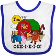 thumbnail image 3 of Inktastic One-i-e-i-o Boys or Girls Baby Bib, 3 of 4