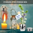 thumbnail image 6 of CIMAXIC Pet Urn Stainless Steel Ashes Storage Box Plated Silver Durable Memorial, 6 of 7