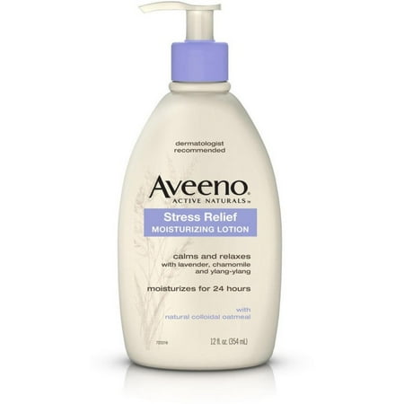 AVEENO Active Naturals Stress Relief Moisturizing Lotion 12 oz (Pack of 6)
