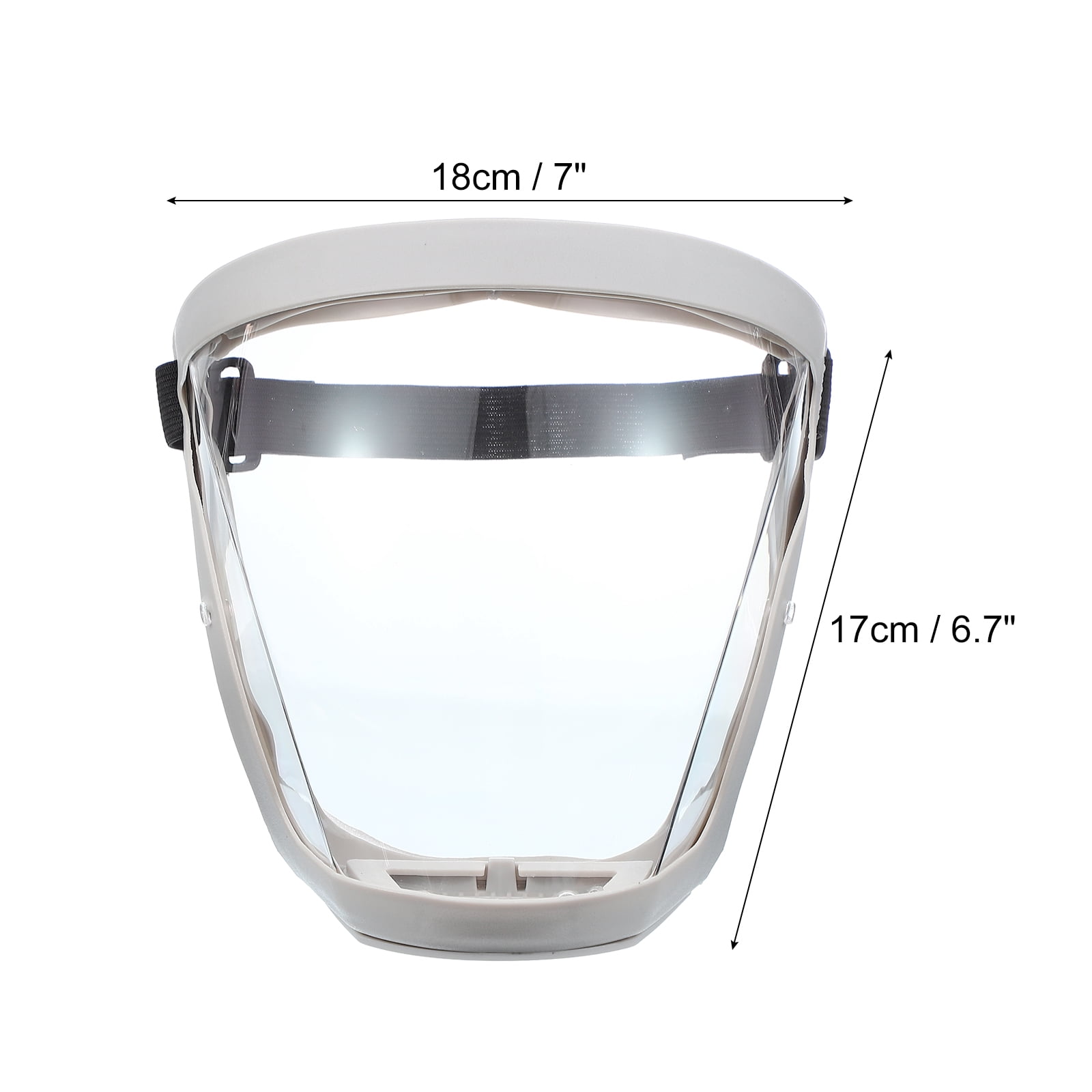 Uxcell Full Safety Face Shields, Anti Fogging Full Safety Face Protection Face Shield Grey