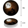 thumbnail image 1 of RYLABLUE Halloween Set of 8 Round Coaster for Drinks, Absorbent Ceramic Stone Coasters Cup Mat with Cork Base for Home Kitchen Room Coffee Table Bar Decor, 1 of 5