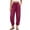 Pink, variant on VBVC Women's Drawstring Harem Pants,Adjustable Hem Jogger Trousers For Women,Ladies Cotton-Linen Loungewear Pants with Pockets,Black,S-2XL
