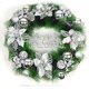 thumbnail image 3 of 12 piezas DIY colgantes de árbol de Navidad flores de Navidad decoraciones colgantes para árbol de Navidad y decoraciones de fiesta decoración de árbol de Navidad (plata) oso de fresa Electrónica, 3 of 5