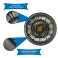 thumbnail image 5 of Mainstays Indoor Round 11.5" Oil Rubbed Bronze Cutout Gear Industrial Analog Wall Clock with Arabic Numbers, 5 of 5
