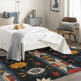thumbnail image 3 of Boho Rug, Southwestern Area Rug 4x5, Ethnic Tribal Rugs for Bedroom, Rugs Low Pile Washable Stain Resistant Easy Clean for Dining Room, Living Room Soft Carpet Decor Xsu&-67, 3 of 7