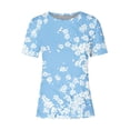 thumbnail image 4 of Women Summer Tops Cotton Womens Blouses for Wedding Tshirts Shirts Graphic Funny Plus Size, 4 of 4