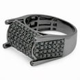 thumbnail image 2 of Divine_creation 2.20 Ctw Round Cut Black Diamond Mens Wedding Ring 14K Black Gold Plated 925 Sterling Silver-4, 2 of 2