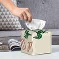thumbnail image 6 of Lsque West Cowboys Printed Tissue Box Cover Holder, Facial Paper Organizer Dispenser,Square with Bottom Belt, PVC Leather Decorative Organizer, 6 of 8